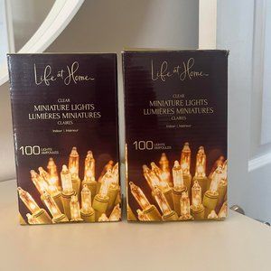 Life at Home Clear Miniature Lights 100 lights